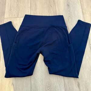 Fabletics PowerHold Navy Blue Leggings